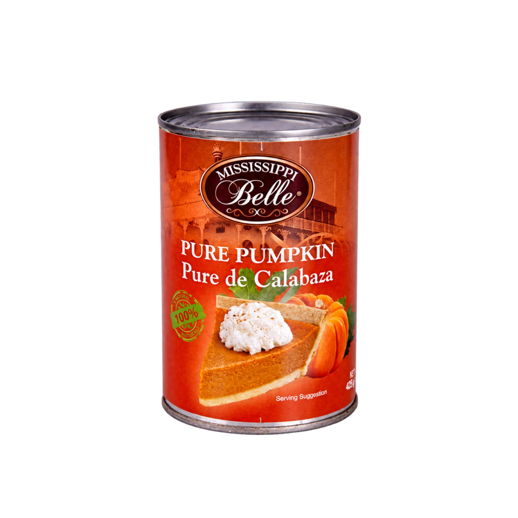 Mississippi Belle Pure Pumpkin Pie Filling 12×425