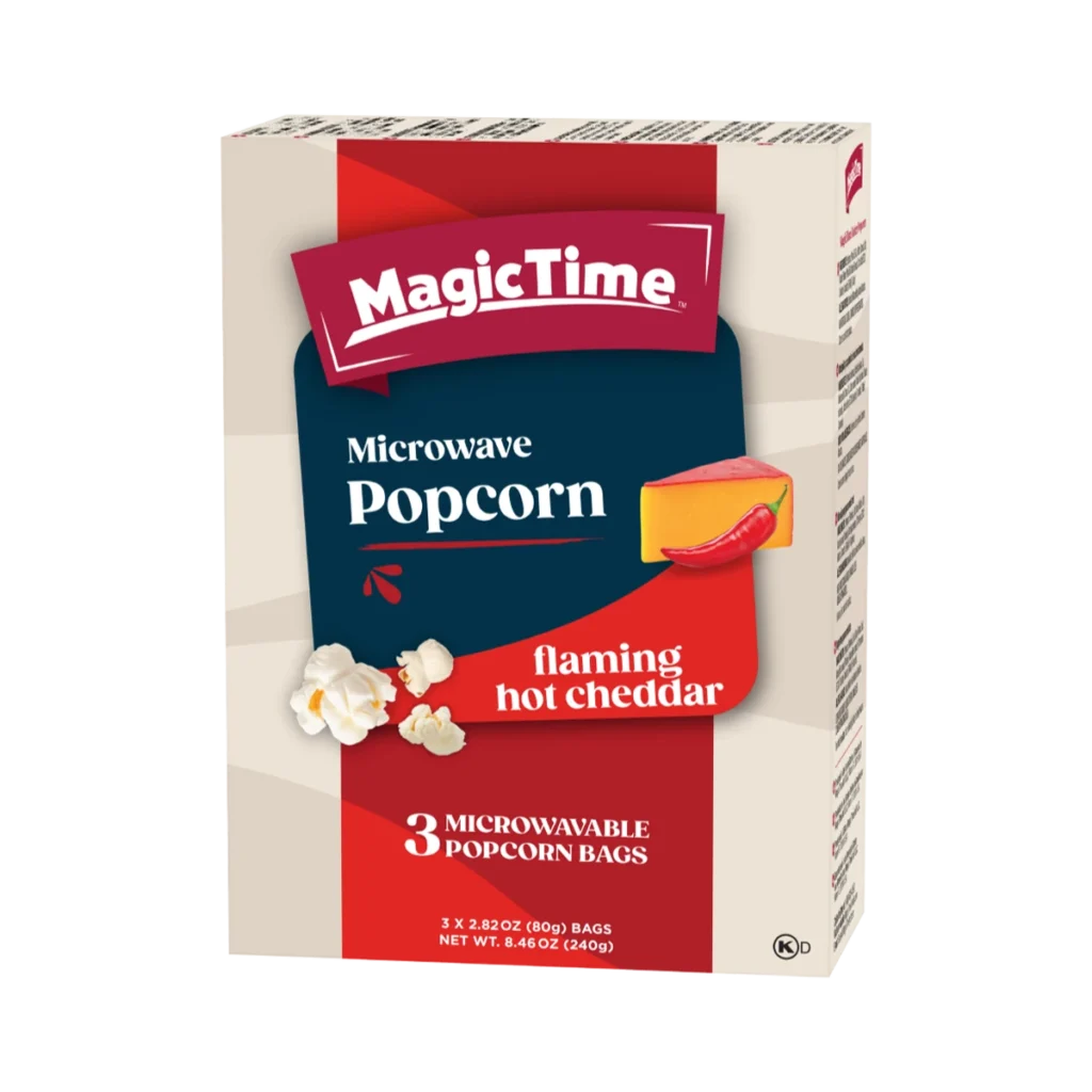 Magic Time Flaming Hot Cheddar Popcorn 12x240g
