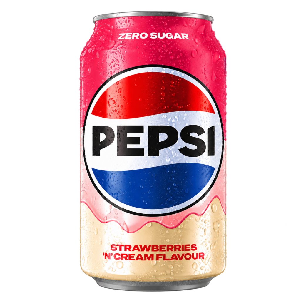 Pepsi Strawberries and Cream Zero 24x330ml (2 kr pant)